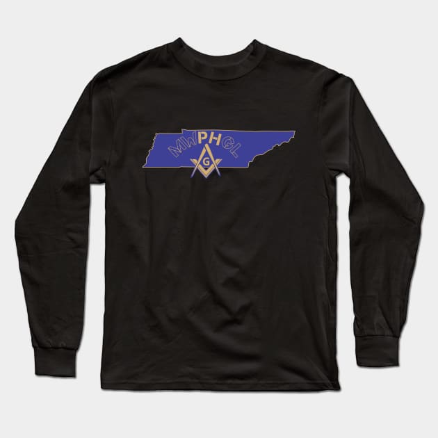 MWPHGLTN - Blue & Gold Long Sleeve T-Shirt by Brova1986